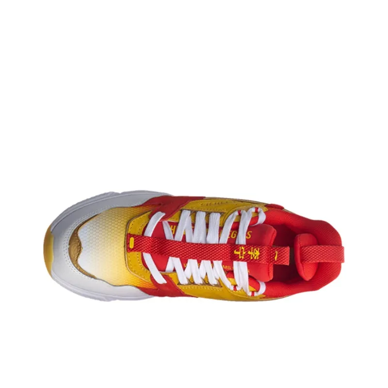 LiNing 001 Cushioning Anti Slip And Wear Resistant Low Top Casual Shoes Men's Red-2