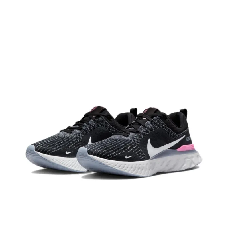 Nike React Infinity Run Black Football Grey Pink-2