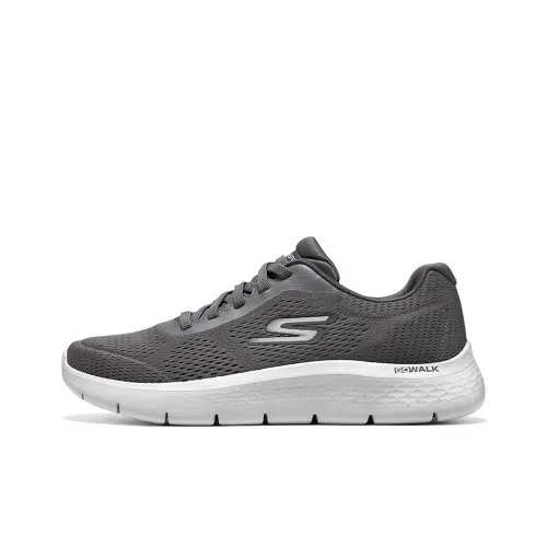 Skechers Go Walk Fle Anti Slip Wear Resistant Low Top Casual Shoes Men's Gray