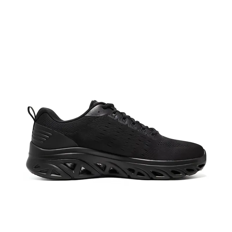 Skechers Glide Step Sport Non-slip Wear-resistant Shock Absorption Low-Top Casual Shoes Men's Black-1
