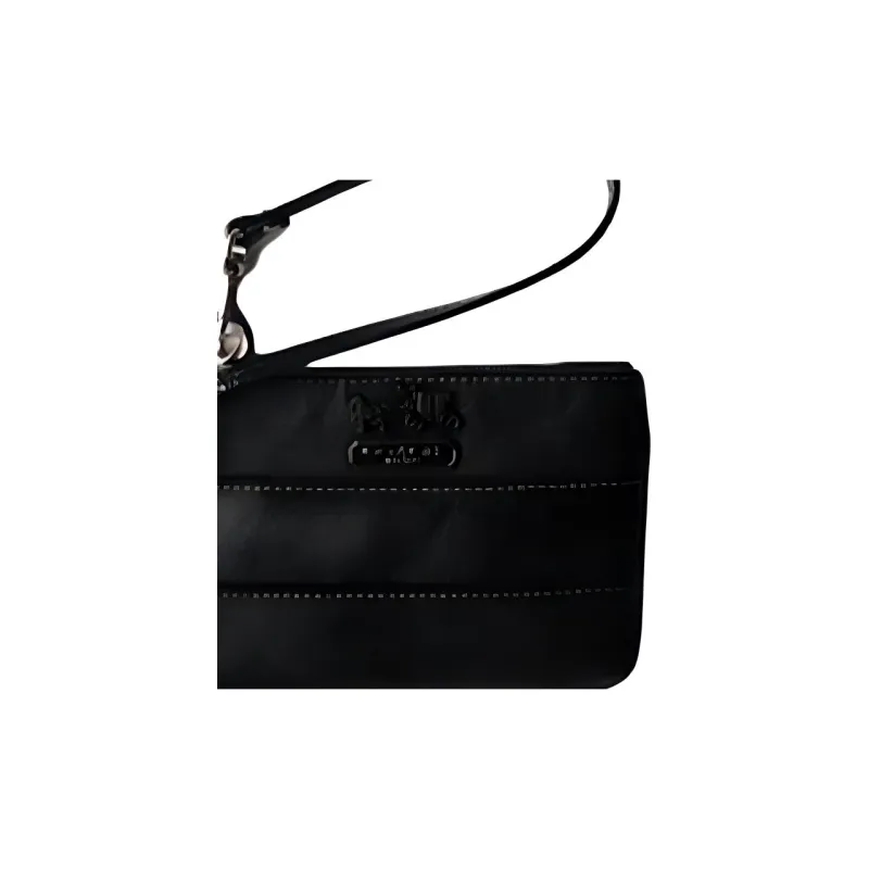 COACH Leather Clutch Mini Unisex Dark Blue/Navy Blue-1