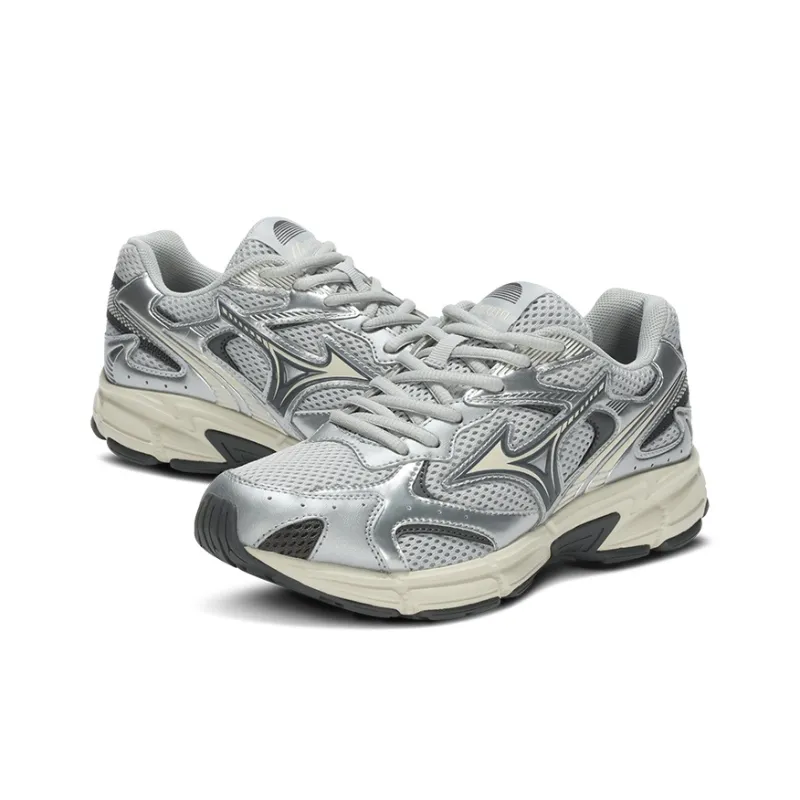 Mizuno Speed 2K Cushioning Low Top Running Shoes Unisex Silver Gray-2