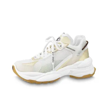 LOUIS VUITTON Lv Run 55 Trainers 'White Gold' Women's