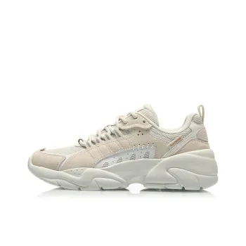 LiNing Moonchaser Cushioning Anti Slip Wear Resistant Breathability Low Top Sports Casual Shoes Women's White