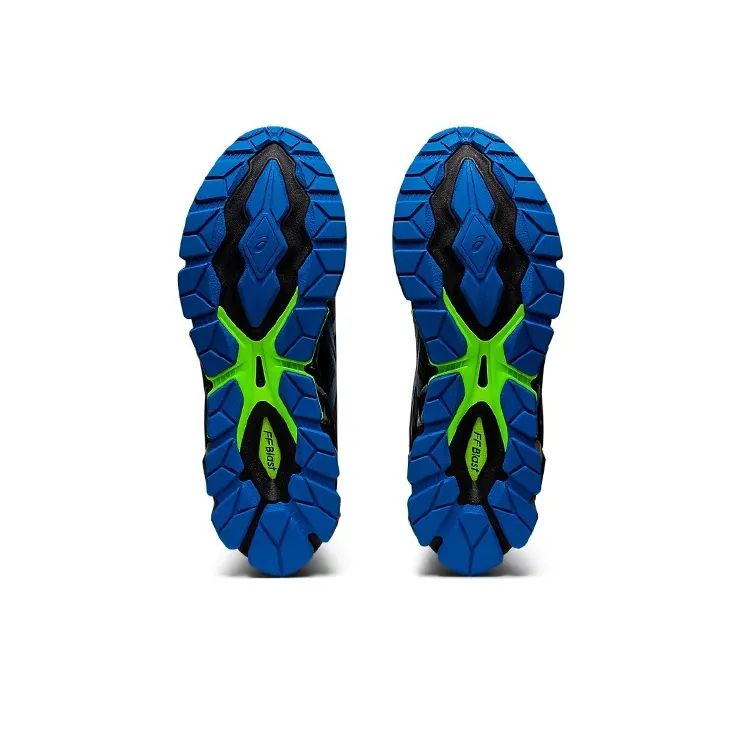 Asics GEL Quantum 7 Anti Slip Wear Resistant Low Top Running Shoes Men's Black Blue-5