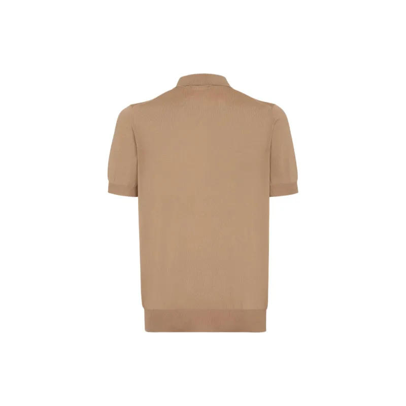 FENDI Ff Embossed Short Sleeved Polo Shirt-1
