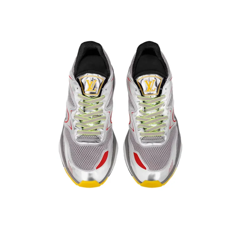 LOUIS VUITTON Trail Anti Slip Wear Resistant Low Top Sports Casual Shoes Men's Gray Silver-2