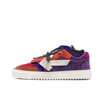 OFF WHITE Floating Arrow Low Top Sneakers 'Purple Orange White'