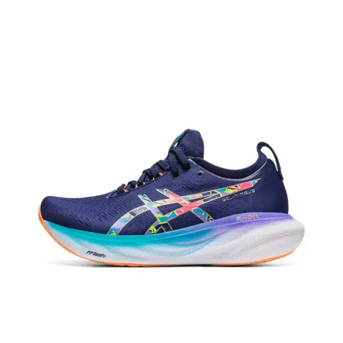 Asics GEL-Nimbus 25 Running Shoes Women's Low-Top Blue/Purple