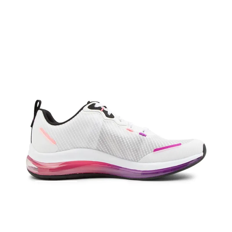 Skechers Skech-Air Element 2.0 Slip-Resistant Low-Top Running Shoes Women's White Pink Purple-1