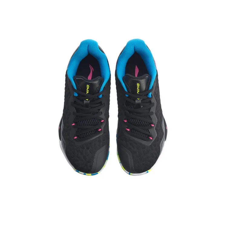 LiNing Raid Cushioning Support Low Top Badminton Shoes Women's Standard Black-3