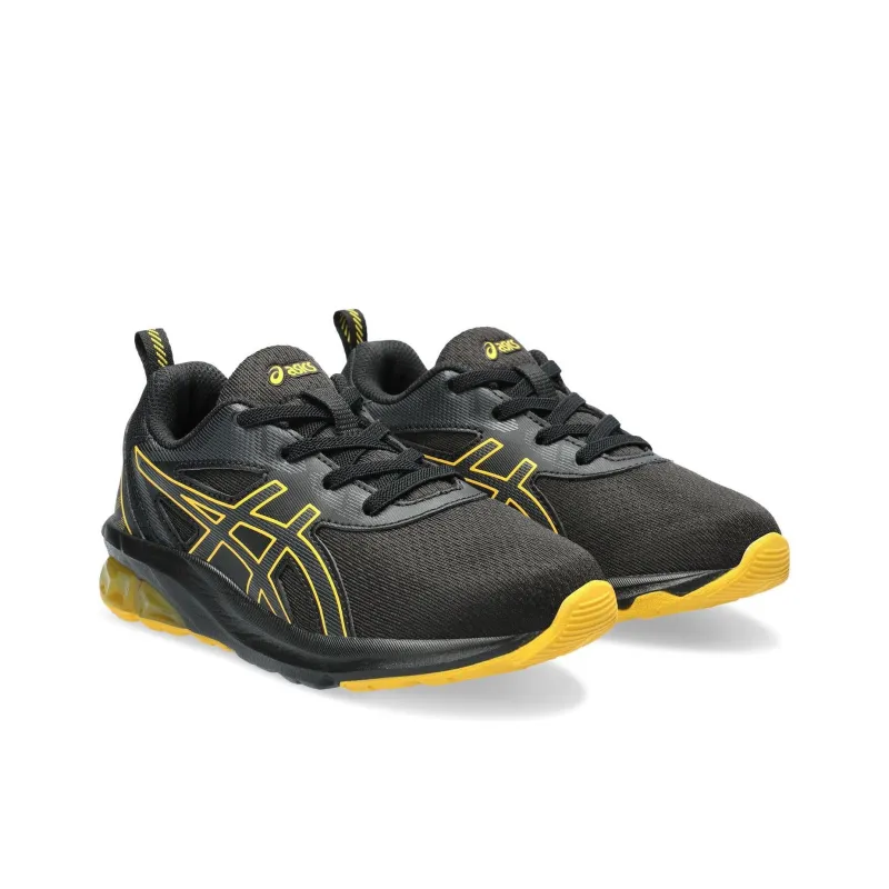 Asics Gel Quantum 90 4 Abrasion Resistant Breathable Low Top Running Shoes Unisex Black Yellow-2