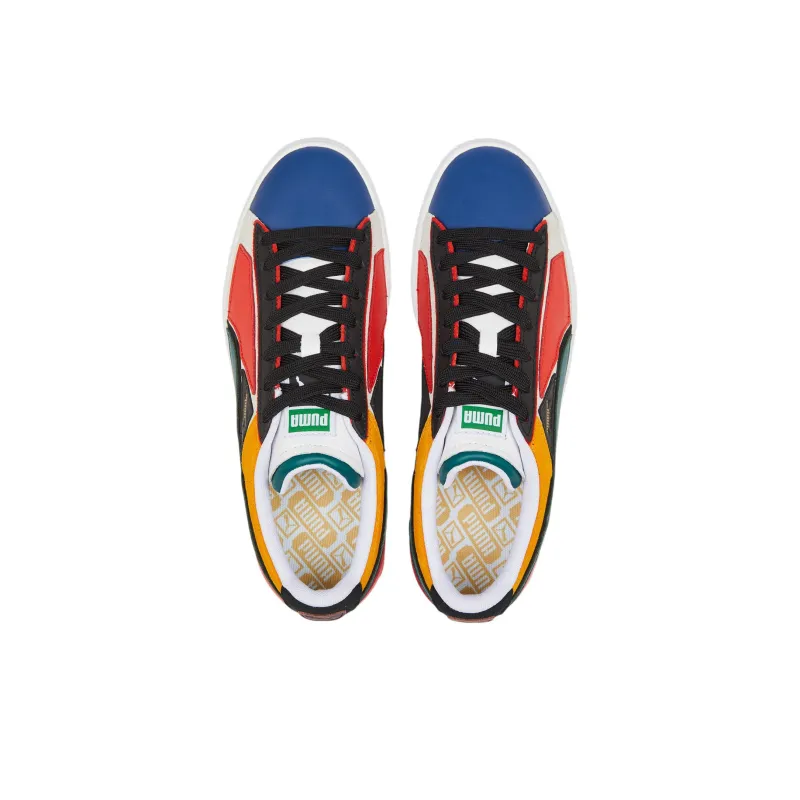 PUMA Suede Layers Sneakers 'Blazing Blue Varsity Green'-3
