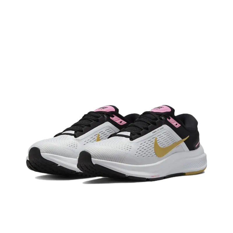 Nike Air Zoom Structure 24 'White Black Wheat Gold' Women's-2