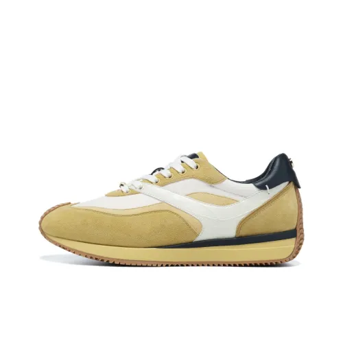 LI-NING 1990 Zhengrong Casual Shoes Women's Low-Top Yellow/White/Black