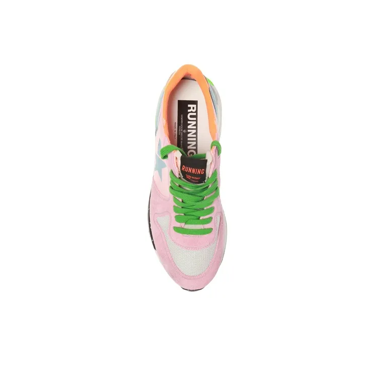 Golden Goose Running Sole Slip Resistant Breathable Low Top Sports Casual Shoes Women's Pink Blue Vintage Version-4