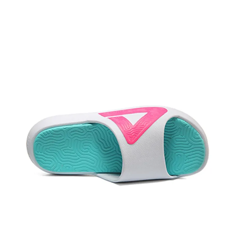 PEAK Foam Sole EVA Slip Resistant Slide Slippers Unisex White Rose Red-2