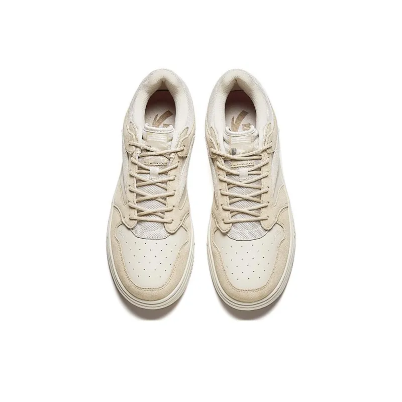 Anta Street Play Series Coconut Shell Anti Slip Wear Resistant Low Top Skateboard Shoes Men's Ecru-2