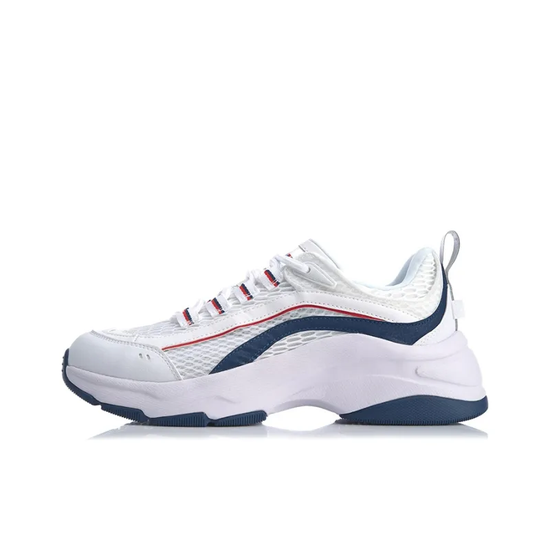 LiNing Aurora WindWalker Slip Resistant Breathable Low Top Sports Casual Shoes White-0
