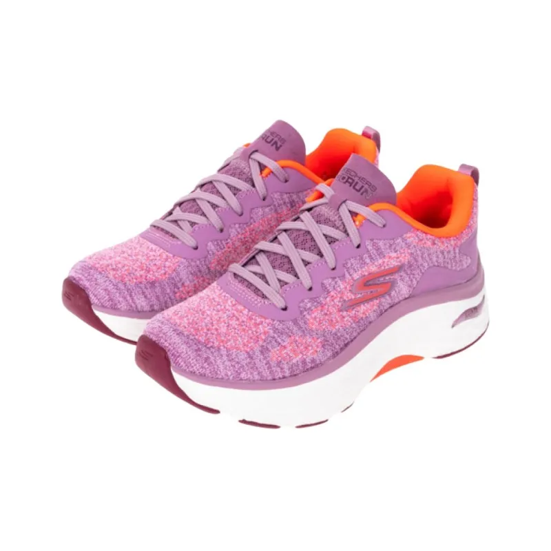 Skechers Max Cushioning Arch Fit Durable Breathable Low-Top Running Shoes Women's Pink Purple-2