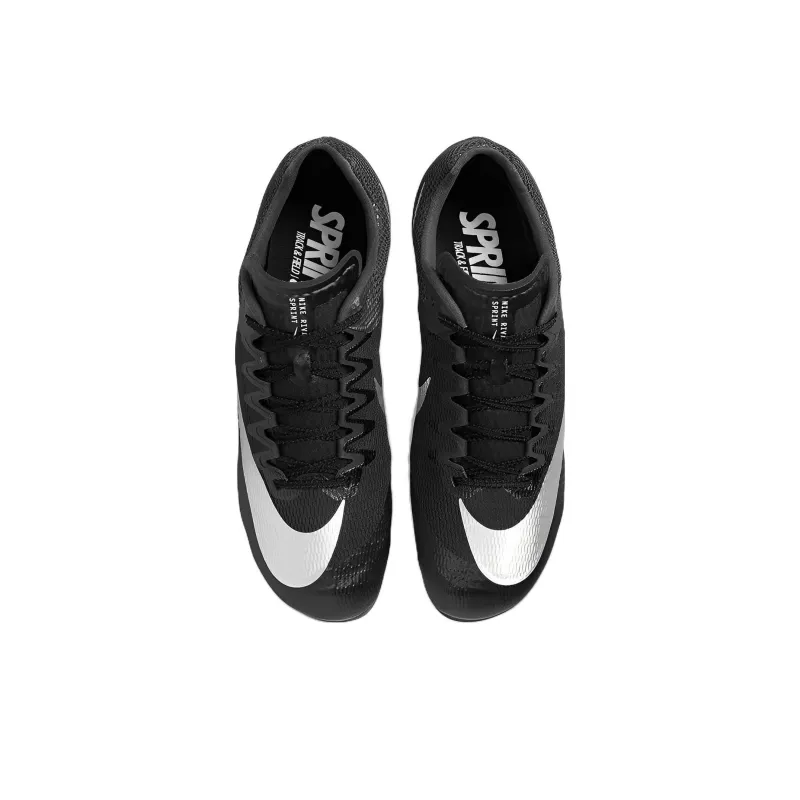 Nike Air Zoom Rival Sprint Spikes 'Black Metallic Silver'-3