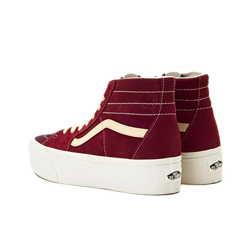Sk8 Vans Hi Tapered Stackform 'Varsity Suede Tawny Port'-3