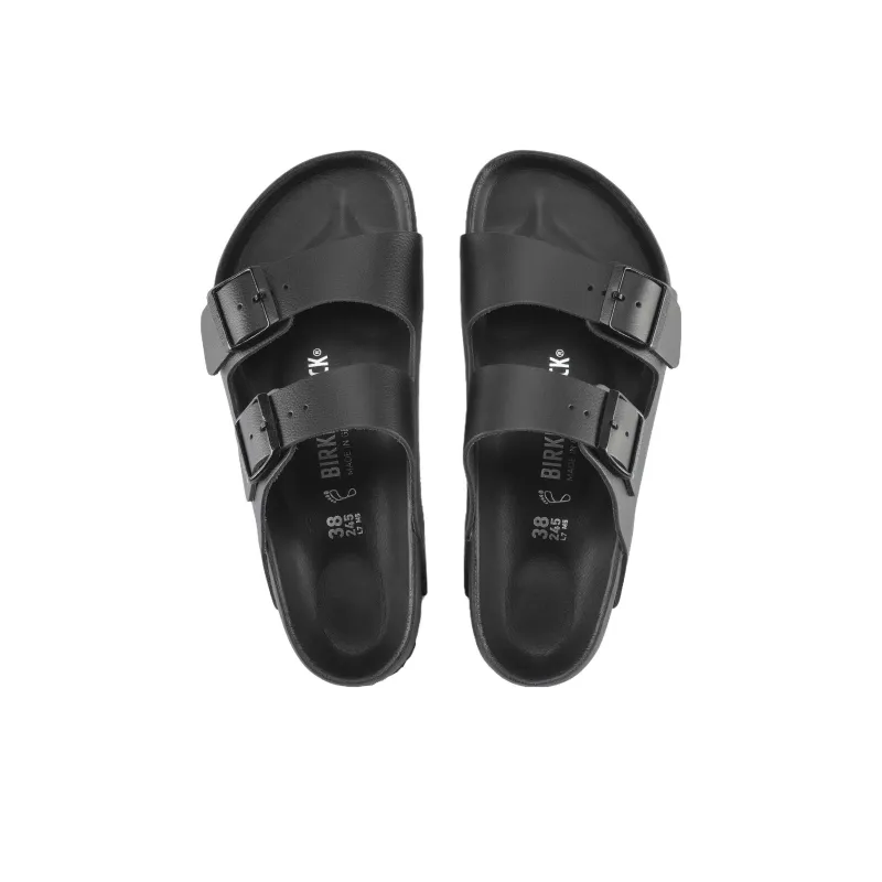 Birkenstock Arizona Natural Leather Sandals 'Black'-3