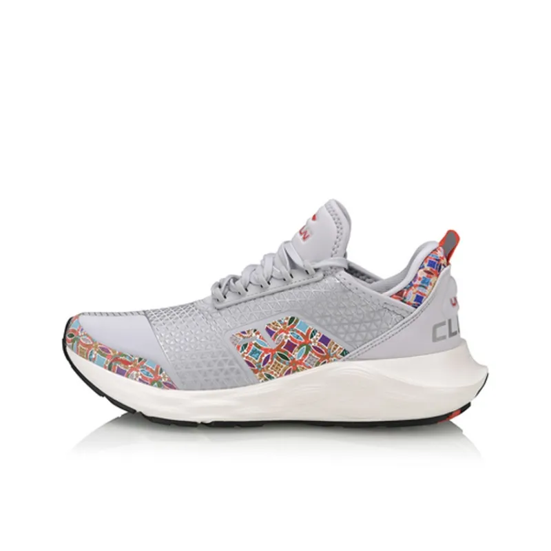LiNing Cloud 6 Shock Absorbers Low Top Running Shoes Women's Gray-0
