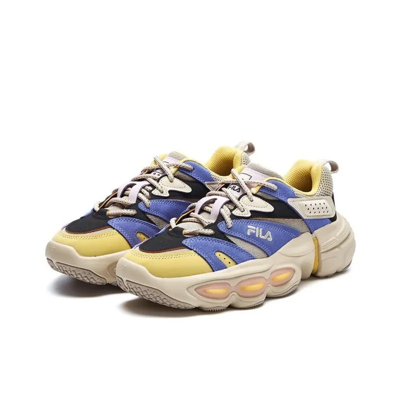 FILA Et Fashion Shoes 'Beige Bue Yellow' Women's-2