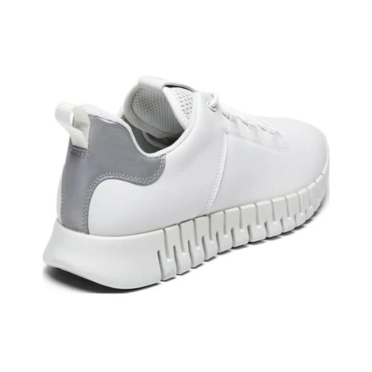 Ecco Smart Series Lively Collection Low Top Sports Casual Shoes Men's White-2