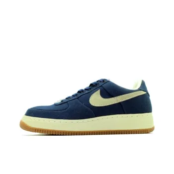 Nike Air Force 1 Low Supreme '07 'Midnight Navy' Anti-Slip Wear-Resistant Low-Top Skateboard Shoes Unisex Blue
