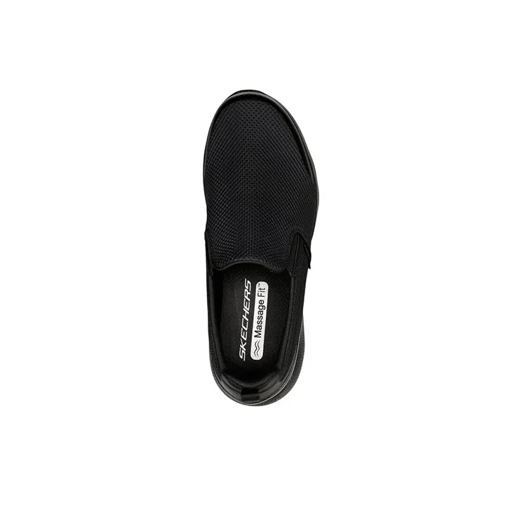 Skechers Go Walk Massage Fit Casual Shoes Men Low-Top All Black-2