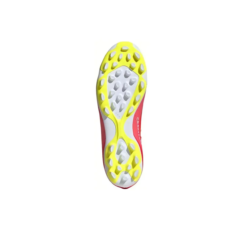 Adidas X CRAZYFAST LEAGUE AG Rubber Short Studs Wear Resistant Soccer Shoes Unisex Red White-4