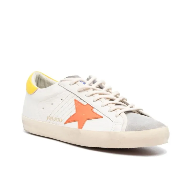 Golden Goose Super Star White Orange Yellow-1