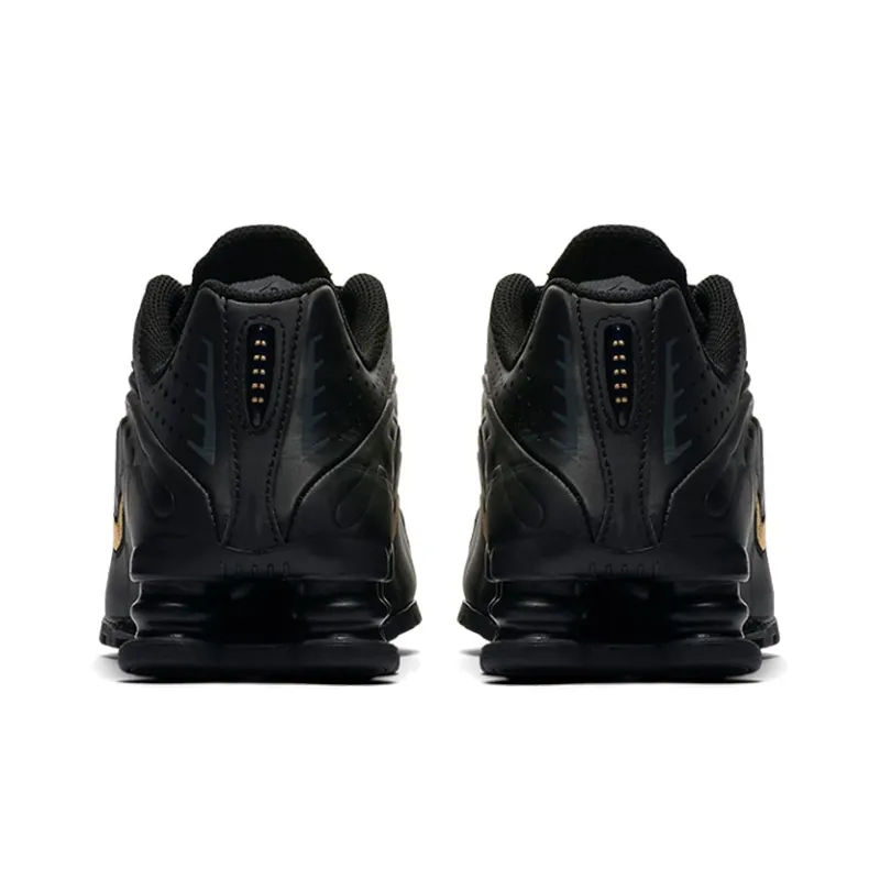 Nike Shox R4 Black Metallic Gold GS-4