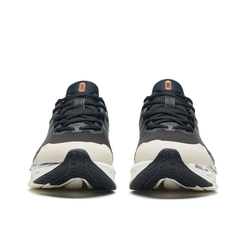 XTEP Shock Absorption Spinning 10.0 Anti Slip Wear Resistant Low Top Running Shoes Men's Black Gray-3