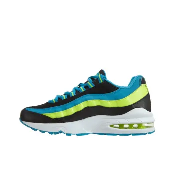 Nike Air Max 95 Cushioned Slip-Resistant Low-Top Casual Shoes GS Black Blue