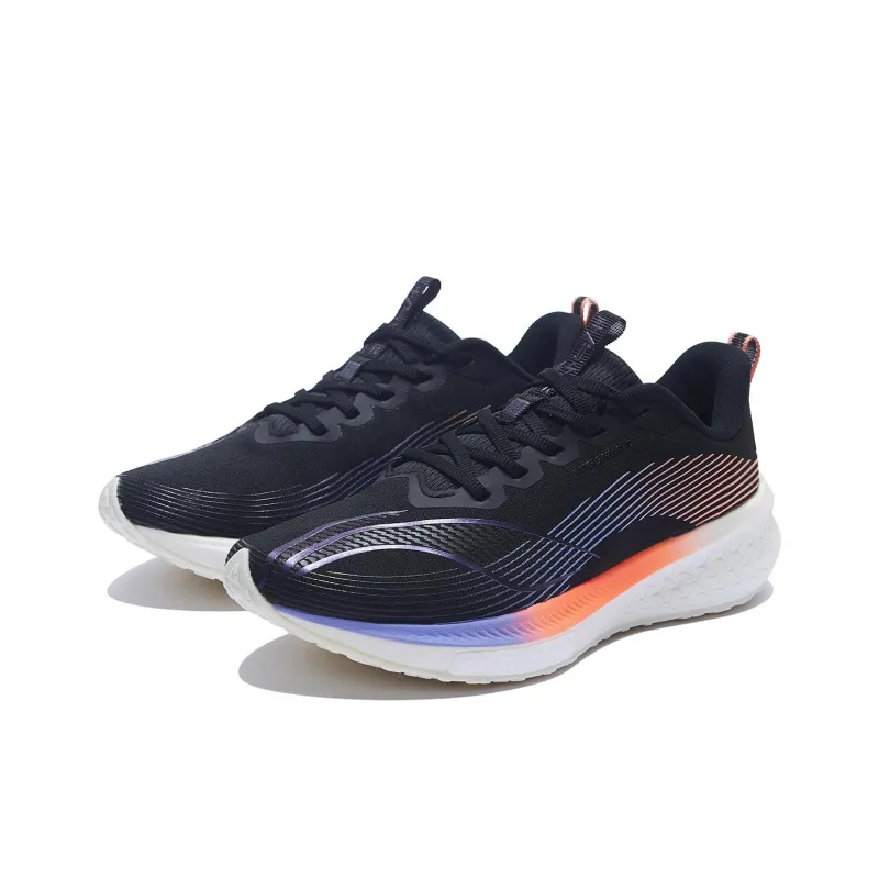 LiNing Red Hare 5 Pro Cushioning Anti Slip Wear Resistant Breathability Low Top Running Shoes Women's Black-2