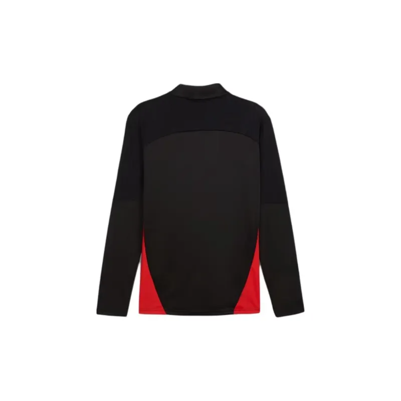 PUMA Ac Milan Training Quarter Zip Top T Shirt Men's Black-1