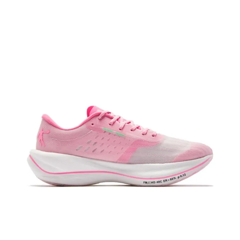 QIAODAN Feiying PB2.0 Cushioning Anti Slip And Wear Resistant Low Top Running Shoes Women's Cherry Blossom Pink-1
