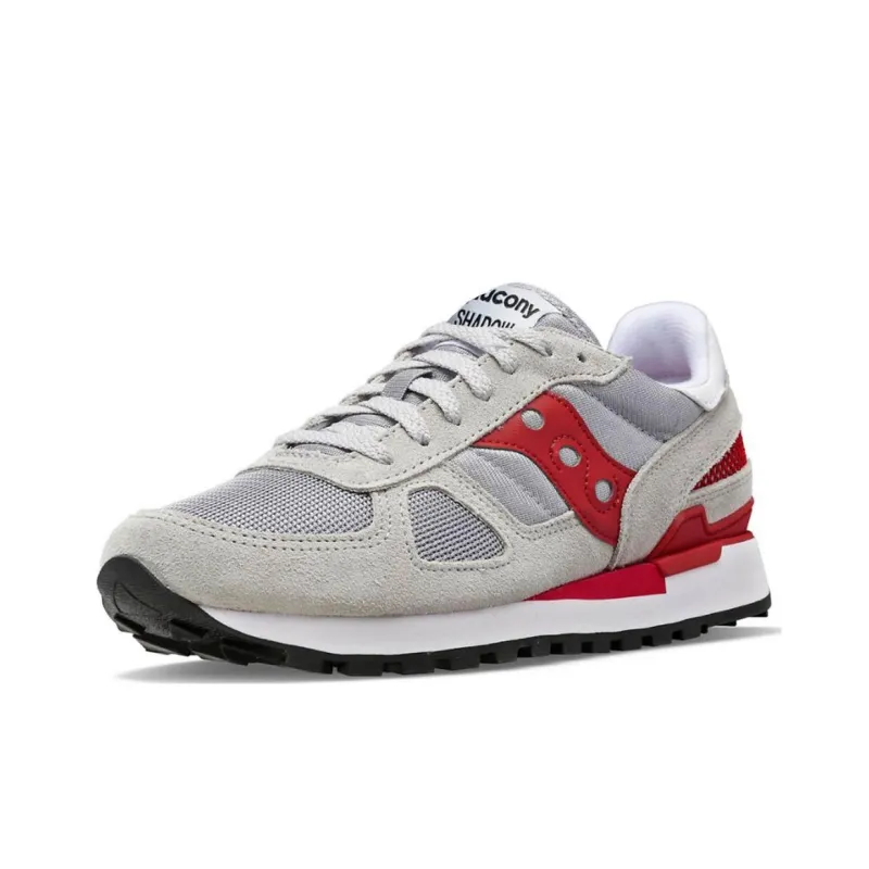 Saucony Shadow Original Original Anti-Slip Wear-Resistant Low-Top Running Shoes Red Gray-2