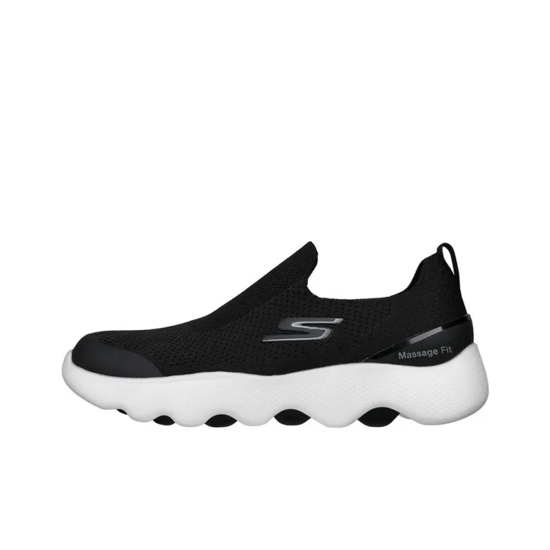 Skechers Go Walk Massage Fit Casual Shoes Men Low-Top Black/White-0