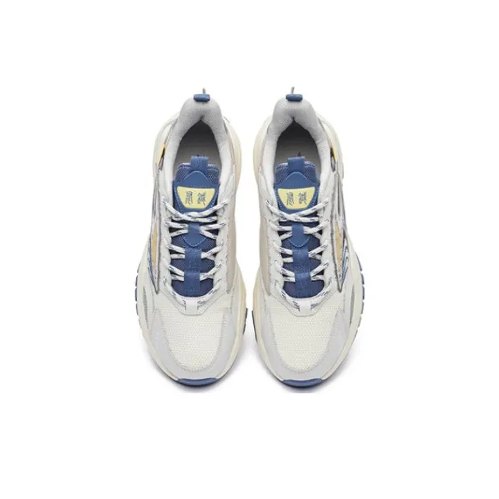 Erke Xun From The Battlefield Low-Top Sports Casual Shoes Men's White Blue-2