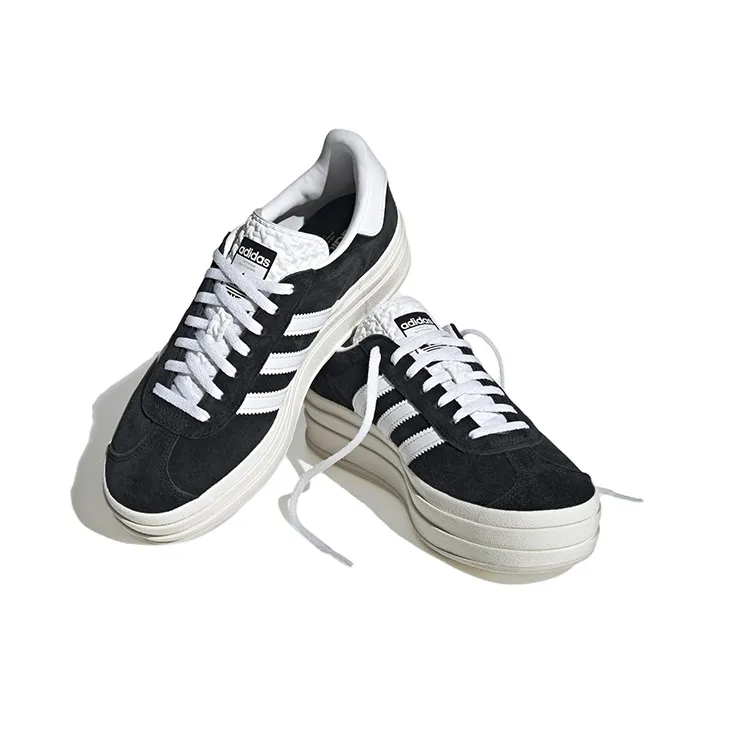 Adidas Gazelle Bold Core Black White Women's-2
