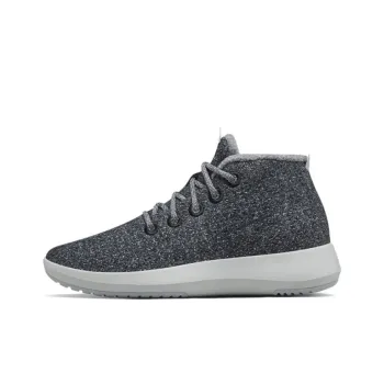 Allbirds Wool Runner Mizzle Up Cushioned Slip-Resistant High-Top Sports Casual Shoes Women's Dark Gray