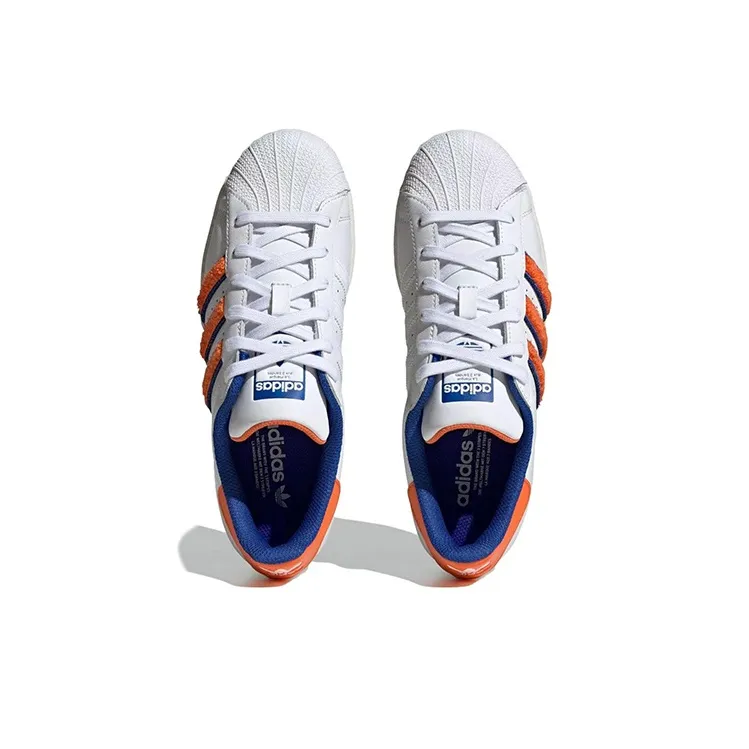Adidas Originals Superstar 'White Orange Royal Chenille'-4
