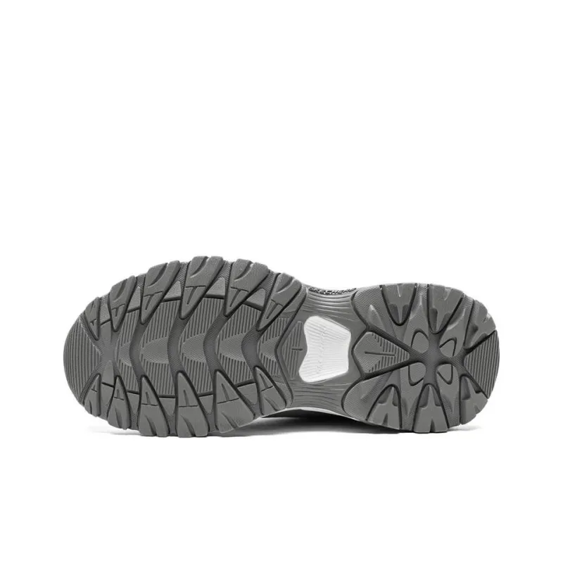 Skechers Encore Anti-Slip And Wear-Resistant Lightweight Low-Top Casual Shoes Women's Gray Pink-4