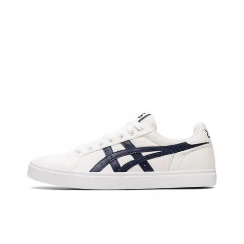 Asics Classic Ct Anti-Slip Wear-Resistant Low-Top Skateboard Shoes Women's White Blue