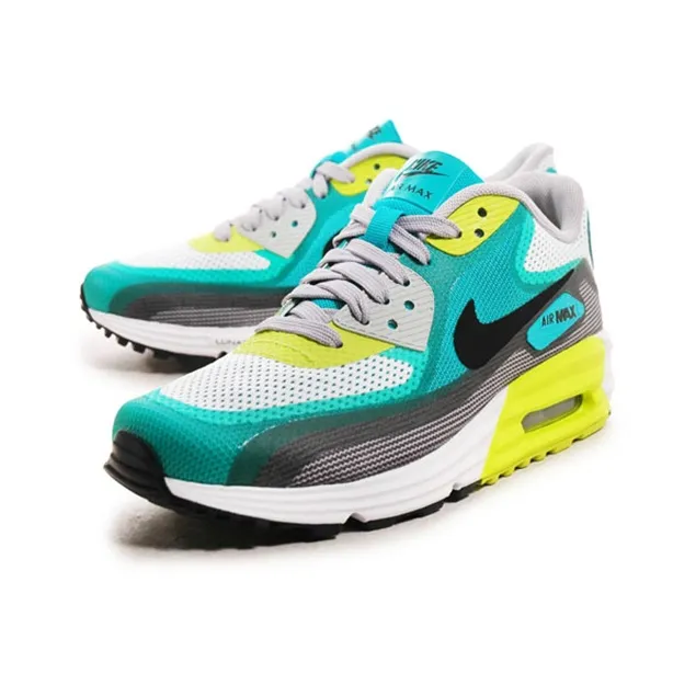 Nike Air Max 90 Cushioned Anti-Slip And Wear-Resistant Lightweight Low-Top Running Shoes Men's Green Yellow-1