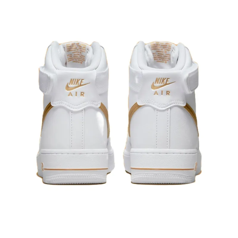 Nike Air Force 1 High 'White Metallic Gold' Women's-4
